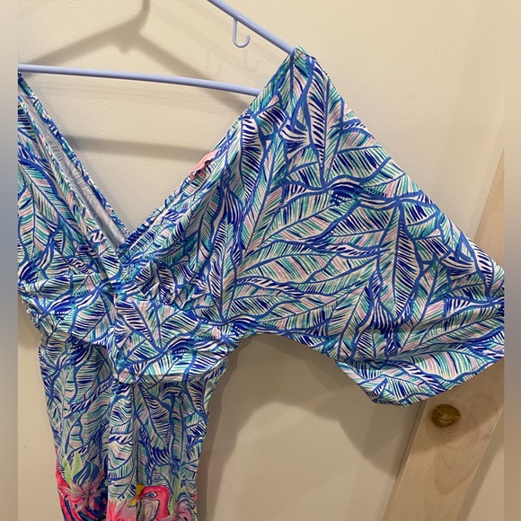 Lilly Pulitzer Parigi Dress in Bennet Blue “Let’s Mango” Pattern Size Small - Picture 7 of 10